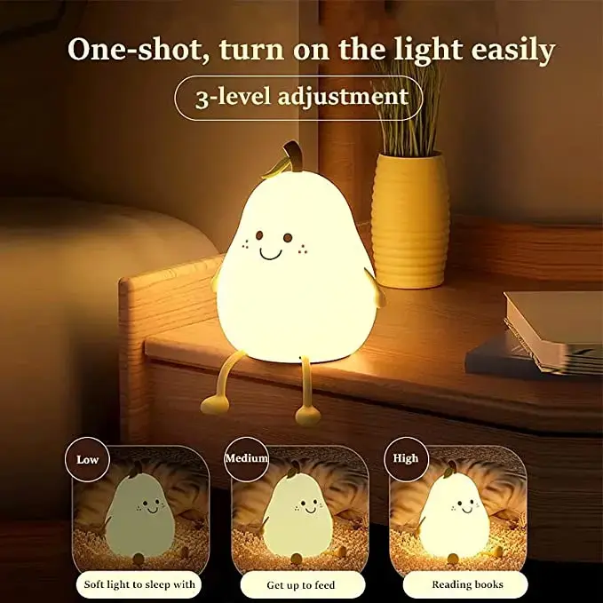 Pear SIlicon Night Light 5.webp